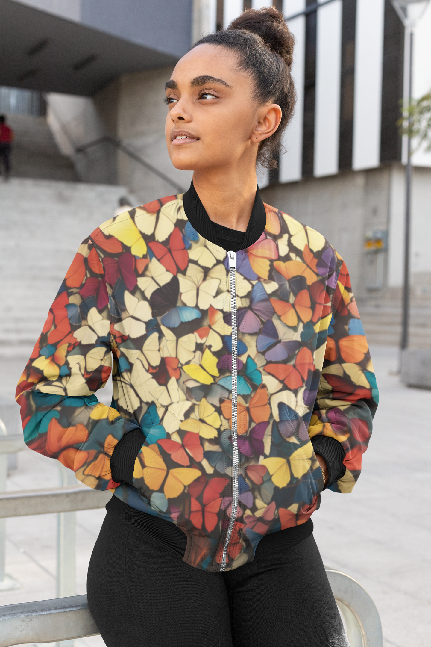 Butterflies - Women's Bomber