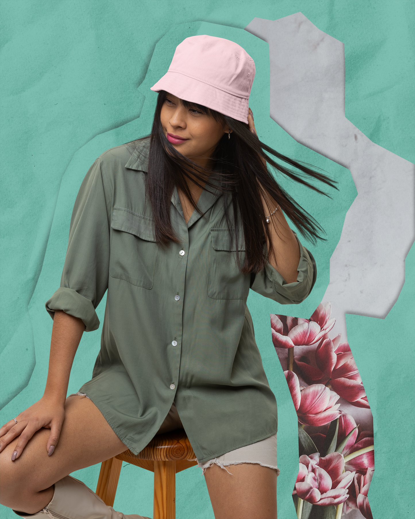 Bucket Hat - Baby Pink