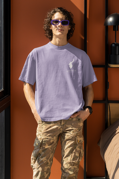 Premium Terry Oversized TShirt - Solids - Men - Lavender