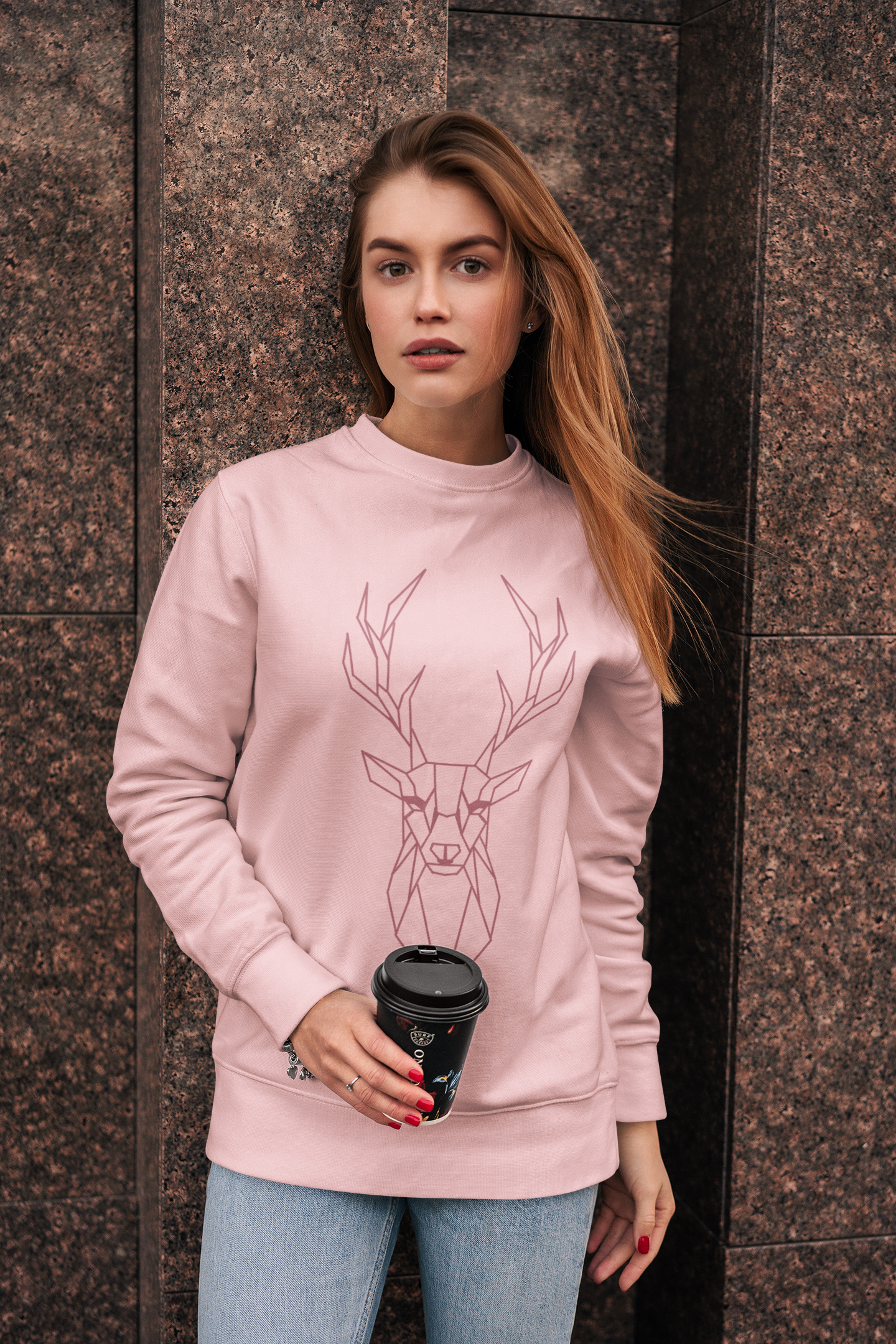 Majestic Stag - Baby Pink